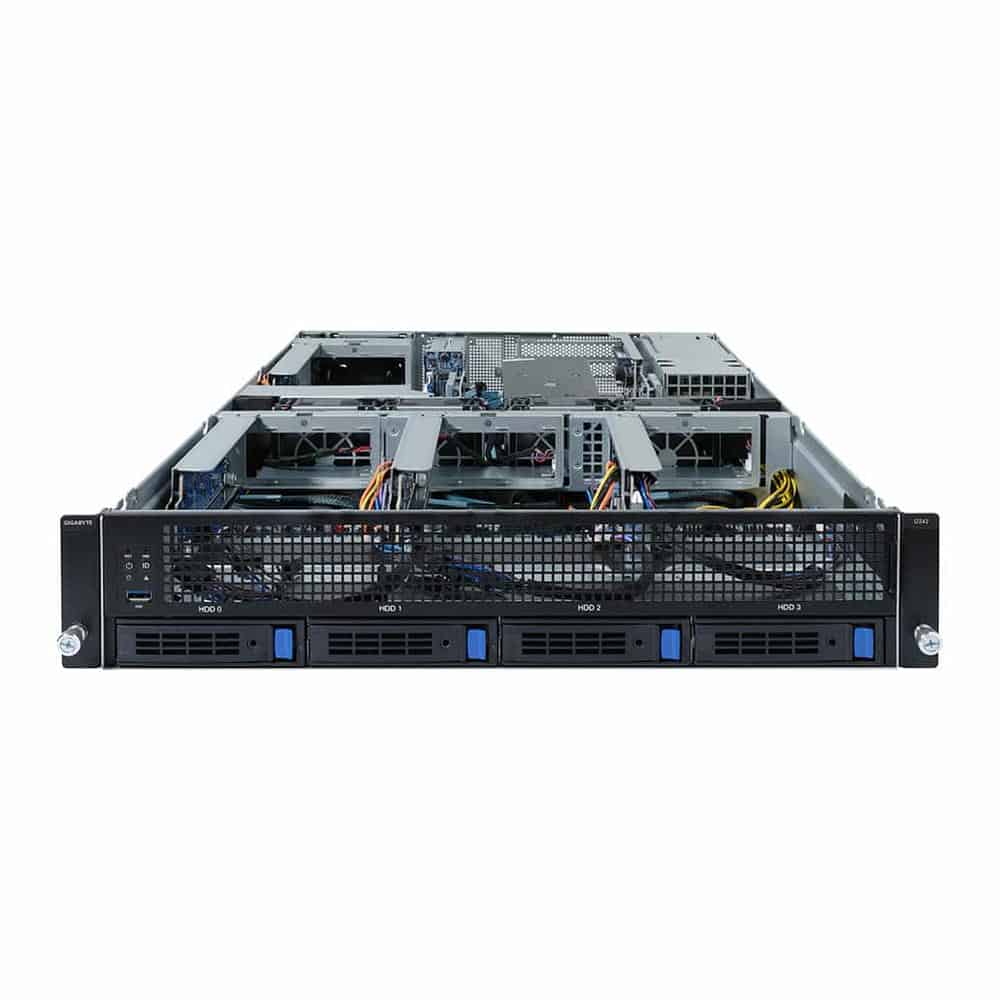 Gigabyte G242-Z12 3rd Gen EPYC CPU 2U 6 Bay Barebone Server